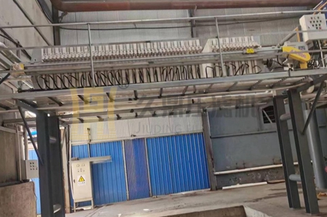 河南省200平方隔膜壓濾機(jī)使用現(xiàn)場(chǎng)