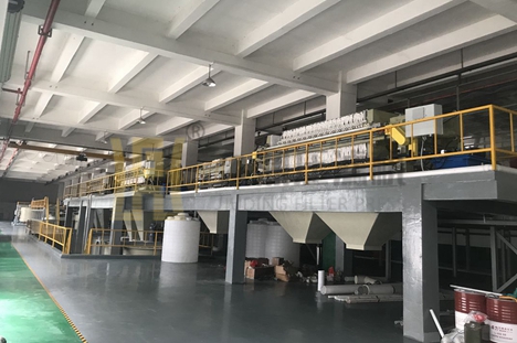 湖北省250平方快開隔膜壓濾機使用現場