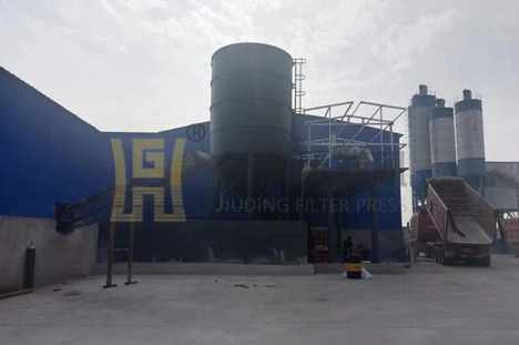 內蒙古250平方快開式壓濾機使用現場